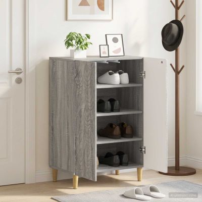 vidaXL Skriňa na topánky DELFT 59,5 x 39,5 x 90 cm Kompozitné drevo