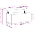 vidaXL Konferenčný stolík čierny 90x44,5x45 cm spracované drevo