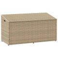 vidaXL Záhradný úložný box béžový 110x50x58 cm polyratan