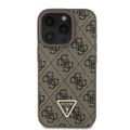 Puzdro Guess pre iPhone 16 Pro Max 6,9" GUHCP16XP4TDPW Leather 4G Triangle Strass hnedé MagSafe