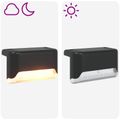 vidaXL Vonku umiestnené solárne svetlá s pozemným kolíkom 12 ks 4,5 cm