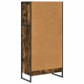 vidaXL Knižnica 60 x 30 x 121 cm Kompozitné drevo Dymová dub
