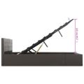 vidaXL Hydraulický posteľný rám+úložný priestor, umelá koža 180x200 cm