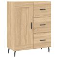 vidaXL Vysoká skrinka dub sonoma 69,5x34x180 cm spracované drevo