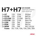 Sada žiaroviek 30 ks (H7+H7) AMIO-03959