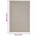 vidaXL Koberec prírodný sisal 66x100 cm pieskový