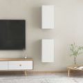 vidaXL TV skrinky 2 ks, biele 30,5x30x60 cm, kompozitné drevo