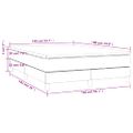 vidaXL Boxspring posteľ s matracom hnedá 140x190 cm umelá koža