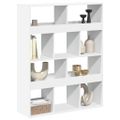vidaXL Deliaca stena biela 100x33x125,5 cm kompozitné drevo