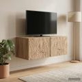 vidaXL Nástenná TV skrinka 98 x 31 cm Dub artisan Kompozitné drevo