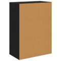 vidaXL Servírovacia skriňa Čierny dub 60 x 33,5 x 84 cm