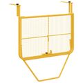 vidaXL Závesný balkónový stôl Horčicová 60 x 39 x 65 cm Oceľ