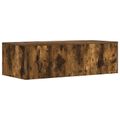 vidaXL Nástenný stôl Dymová dub Kompozitné drevo 100 x 45 x 30 cm