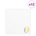 vidaXL Nálepka 12 ks Biela Ø 20 x 0,5 mm Papier