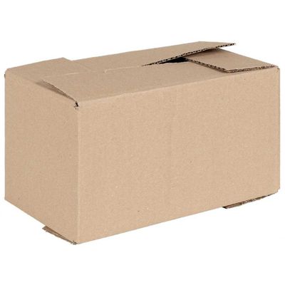 vidaXL Skladací box s úložiskom 50 pcs Prírodná 24 x 13 x 13 cm Kartón