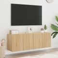 vidaXL TV skrinky nástenné 2 ks dub sonoma 60x30x41 cm