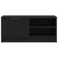 vidaXL TV skrinka 80 x 35 x 36,5 cm Čierny dub Kompozitné drevo