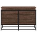 vidaXL Úložný box s vekom hnedý dub 80x40x51,5 cm kompozitné drevo