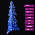 vidaXL Vianočný stromček 160 LED Modrá 150 cm Akryl