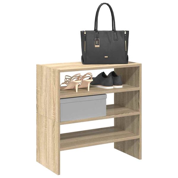 vidaXL Stojany na topánky 2 ks stohovateľné dub sonoma 60x30x30,5 cm