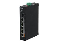 Prepínač - neriadený - 4 x 10/100 (PoE) + 1 x gigabitov SFP + 1 x 10/100/1000 - desktop - PoE (60 W)