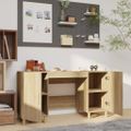 vidaXL Stôl dub somoma 140x50x75 cm spracované drevo