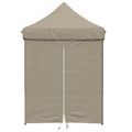 vidaXL Párty stan 200 x 200 x 306 cm Sivohnedá Oxfordská látka