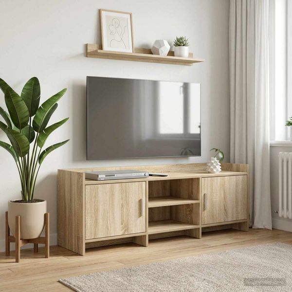 vidaXL TV skrinka 130 x 33 x 47 cm Dub sonoma Kompozitné drevo