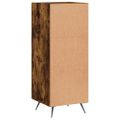 vidaXL Komoda dymový dub 34,5x34x90 cm spracované drevo