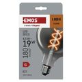 LED žiarovka DECO SMOKED G125 / E27 / 4,5 W (19 W) / 180 lm / flame