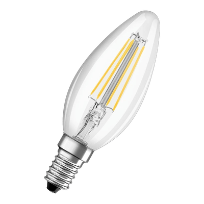 OSRAM LED stmievateľná žiarovka E14 4W 2700K B40 číra, teplá biela