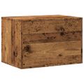vidaXL Uzavretý box na stelivo staré drevo 60x40x40cm kompozitné drevo