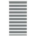 vidaXL Zebra roleta tmavošedá 75x150 cm šírka látky 70,9 cm polyester