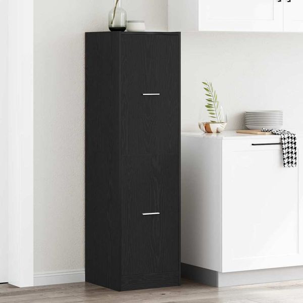 vidaXL Lekárenský kabinet Čierny dub 40 x 41 x 144.5 cm