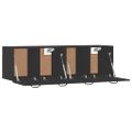vidaXL Nástenné skrinky 2 ks čierne 80x35x36,5 cm spracované drevo
