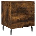 vidaXL Nočné stolíky 2 ks dymový dub 40x35x47,5 cm kompozitné drevo