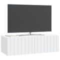 vidaXL Nástenná TV skrinka 98 x 41 x 30 cm Biela Kompozitné drevo