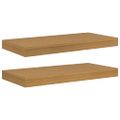 vidaXL Stenná polica Nástenná montáž 2 ks Béžová 50 x 23,5 x 3,8 cm