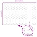 vidaXL Hexagonálny plot 0,8 x 25 m PVC Zelená