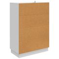 vidaXL Servírovacia skriňa Biela s vysokým leskom 66 x 34,5 x 92 cm