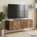 vidaXL Nástenná TV skrinka 98 x 31 x 30 cm Dymový dub Kompozitné drevo