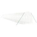 vidaXL Fóliovník s oceľovým rámom biely 36 m² 18x2x2 m