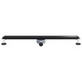 vidaXL Sprchový odtok 2 v 1 s 360° siphonom Čierna 90 cm