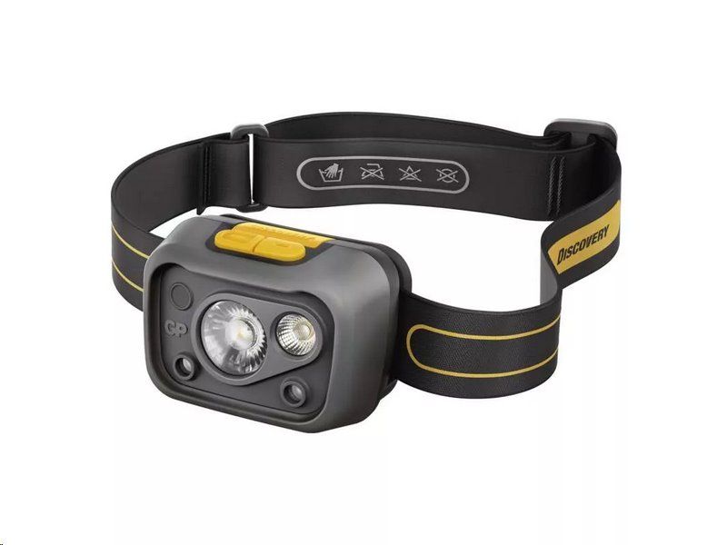 Čelovka GP Discovery CHW54, LED pracovná, 375 lm