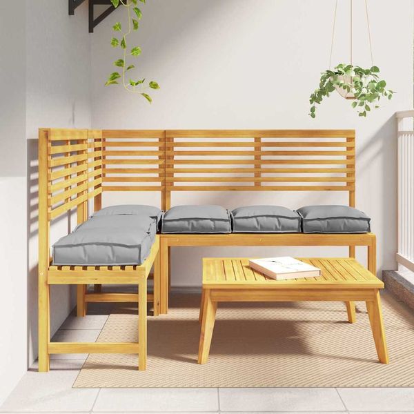 vidaXL Podložka 6 pcs Sivá 40 x 40 x 8 cm Oxfordská látka