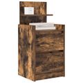 vidaXL Nočné skrinky s 2 zásuvkami 2 ks dymový dub 38x34x80 cm