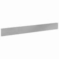 vidaXL Obrubník trávnika 30 ks 100 x 12 cm Oceľ Strieborná