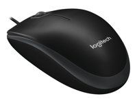 Myš - pravák a ľavák - optický - 3 tlačidlá - káblové - USB - čierna