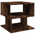 vidaXL Príručný stolík dymový dub 40x40x40 cm spracované drevo