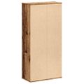 vidaXL Knižnica staré drevo 50x25x105 cm kompozitné drevo